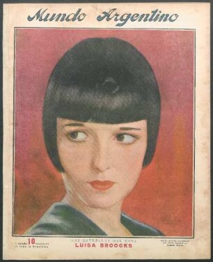Las estrellas del cine: Luisa Broocks [Retrato] : Retrato ejecutado especialmente para Mundo Argentino por Rodolfo Wacha