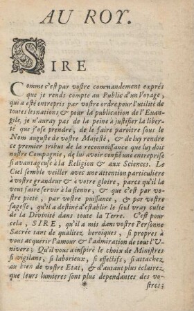 Au Roy. Sire