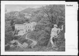 Karlsbad. Richmond-Park mit Hotel Richmond