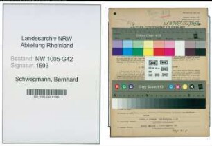 Entnazifizierung Bernhard Schwegmann , geb. 12.02.1896 (Friseur)