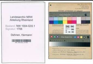 Entnazifizierung Hermann Dehnen , geb. 26.08.1912 (Lehrer)