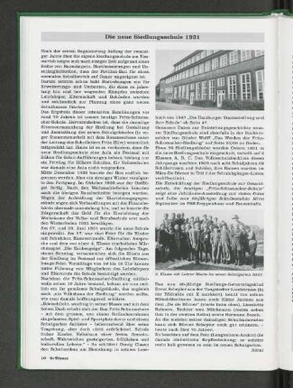 Die neue Siedlungsschule 1931