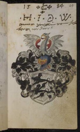 Wappen: Gräfin Anna von Hohenlohe(-Neuenstein; geb. Gräfin zu Solms-Laubach) (1522-1594), Eintrag 1584
