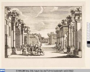 Ruinenhof, Bühnenbild zu 'Camillo Generoso'