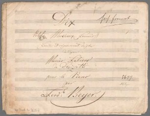 Marino Faliero, Auswahl, arrangiert, Klavier - BSB Mus.Schott.Ha 5605-2