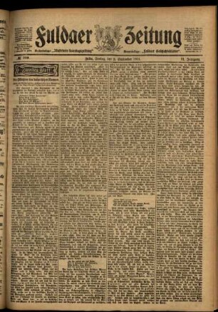 Zweite Ausgabe vom Freitag, den 02. September 1904.