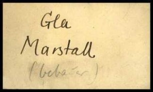 Fundzettel Gla Marstall