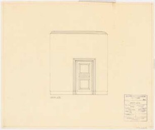 Schloss Posen, Posen Umbau: Wandabwicklung 1:20