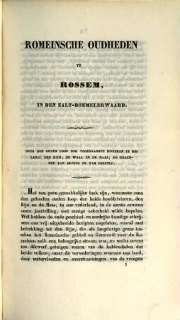 Romeinsche oudheden te Rossem : in den Zalt-Boemelerwaard
