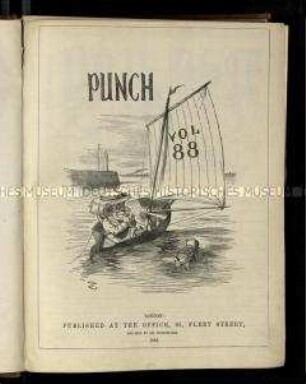 Satirische Zeitschrift. Punch oder The London Charivari. 88. Vol. 1885