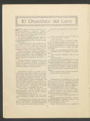 El chocolate del loro