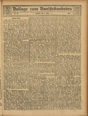 Ausgabe vom Sonntag, den 07. Juni 1914.