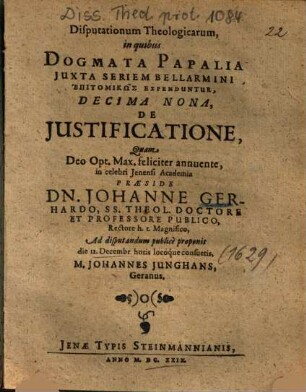 De Justificatione