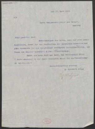 Brief an Max Burger : 16.03.1915