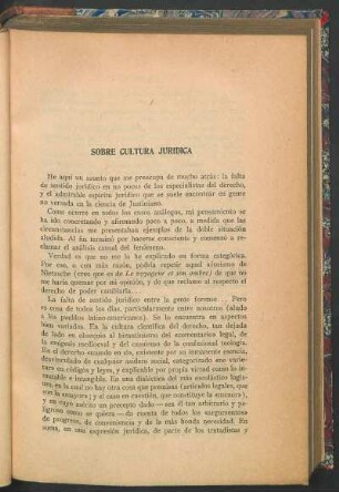 Sobre cultura jurídica