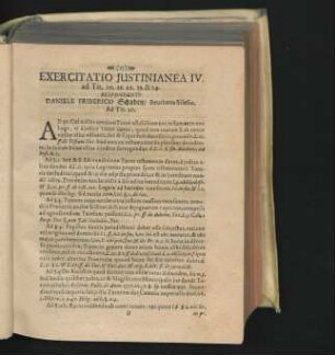 Exercitatio Iustinianea IV. Respondente Daniele Friderico Schaden ...