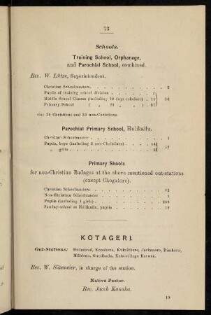 73-74, Kotargeri (with several out-stations)
