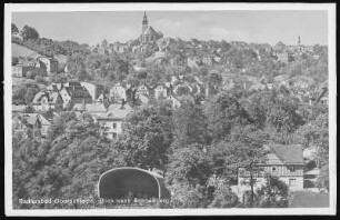 Oberschlema. Blick nach Schneeberg
