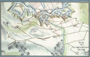 WHK 13 Spanischer Sukzessionskrieg 1701-1713 bis zum Frieden von Rastatt: Plan der Angriffes auf Lille, 1708