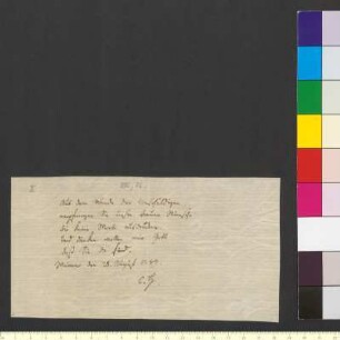 Brief von Herder, Karoline an Goethe, Johann Wolfgang von