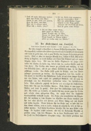 187. Der Messerschmied von Frankfurt.