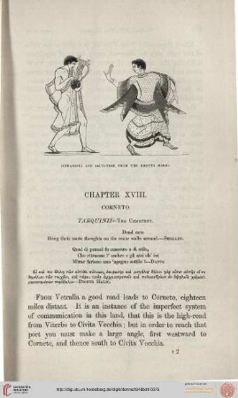 Chapter XVIII: Corneto - Tarquinii - the cemetry