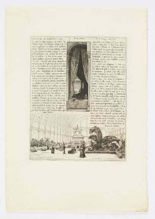 Exposition des Beaux Art 1868 . Le mois de mai ramène au palais des champs-Elysées...,, Titelblatt der Folge "Exposition des Beaux-Art 1868"