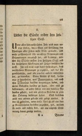 99-133, II. Ueber die Sünde wider den heiligen Geist.