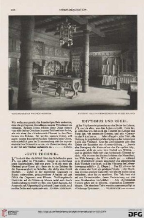 Rythmus und Regel