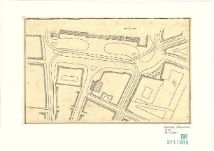 Fischer, Theodor; München; Hauptbahnhof, Bebauungsvorschlag - Lageplan
