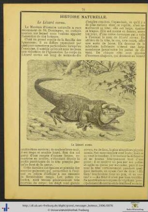 Histoire naturelle.