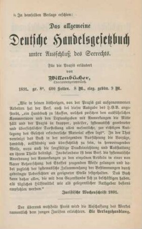 In demselben Verlage erschien: ...