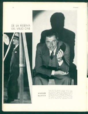 De la reserva del viejo cine - Warner Baxter