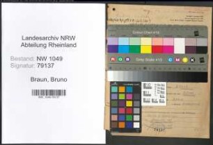 Entnazifizierung Bruno Braun , geb. 06.01.1909 (Rangierer)