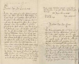 Karoline Luise von Baden an Unbekannt (Darmstadt)