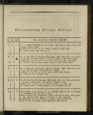 Directorium Divini Officii