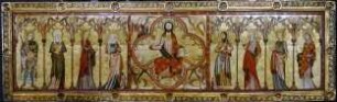 Majestas Domini mit acht stehenden Heiligen