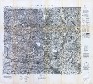 Reichskarte: Einheitsblatt 52 (1cm- Karte) Templin-Schwedt-Freienwalde a. d. O.