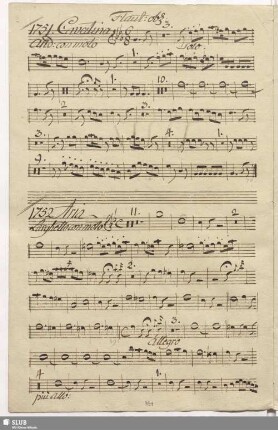 1752. Aria: Se mai senti spirarti / Cimarosa, D.