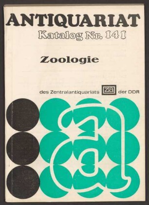 Nr. 141: Zoologie