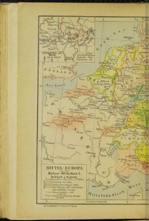 Mitteleuropa zur Zeit Kaiser Wilhelms I.