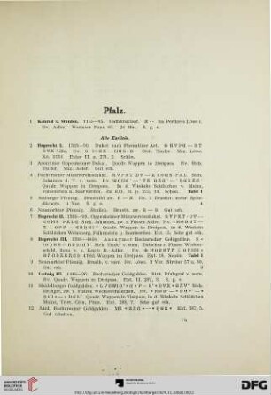Pfalz (Nr. 1-182)