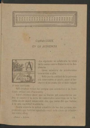 Capítulo LXXIX - En la audiencia