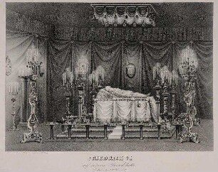 Friedrich VI., König von Dänemark, auf dem Totenbett