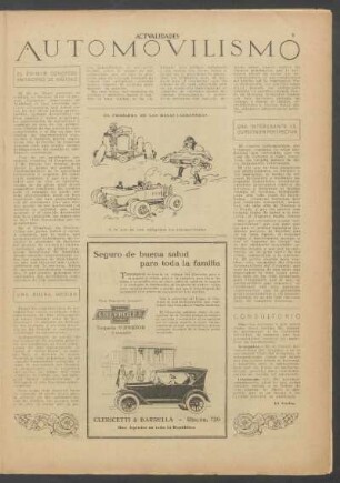 Automovilismo : El primer Congreso Americano de Vialidad [y] Una buena medida [y] Una interesante excursión en perspectiva [y] Consultorio
