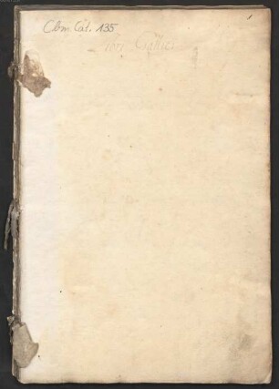 München, Hofbibliothek (17. Jh.): Standortkatalog der französischen Drucke, ca. 1654/62 - BSB Cbm Cat. 135