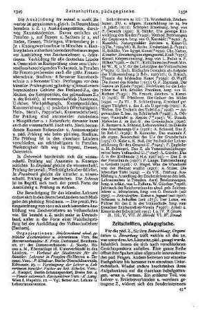 Zeitschriften, pädagogische
