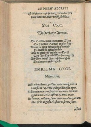 Emblema CXCI. Nil reliqui.