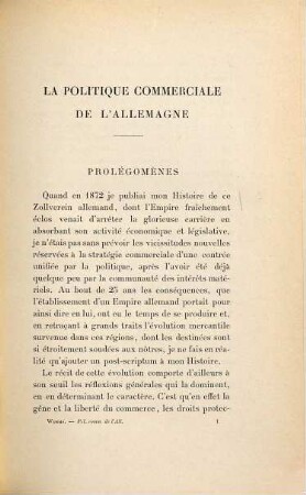 La politique commerciale de l'Allemagne