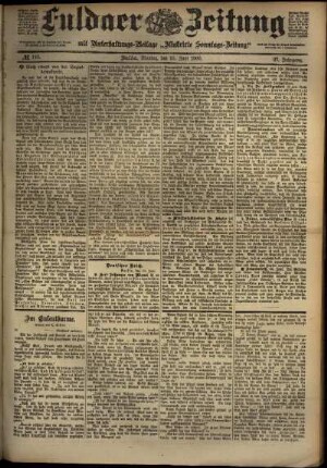 Ausgabe vom Montag, den 25. Juni 1900.